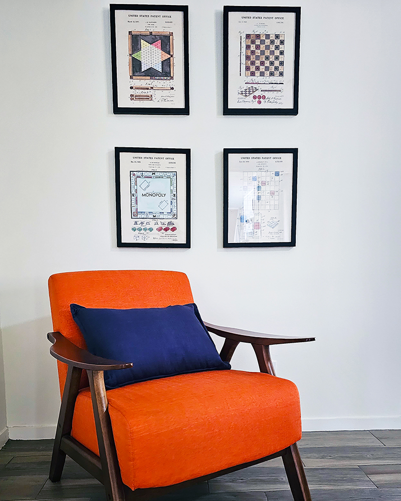 Diva by Design interior designer near me Harlingen Texas 78552 Mid Century Living Room Chair
