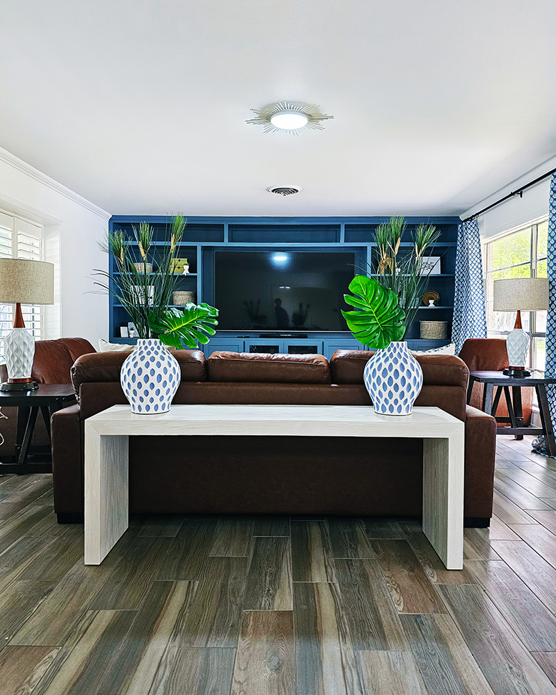 Diva by Design Mid Century Living Room interior designer near me Harlingen Texas 78552